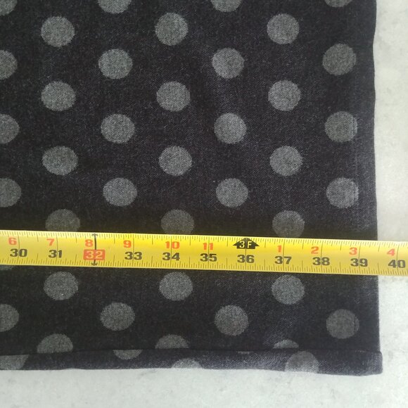Miik made in Canada soft modal dress stretch mockneck black grey spots Small - Picture 9 of 11